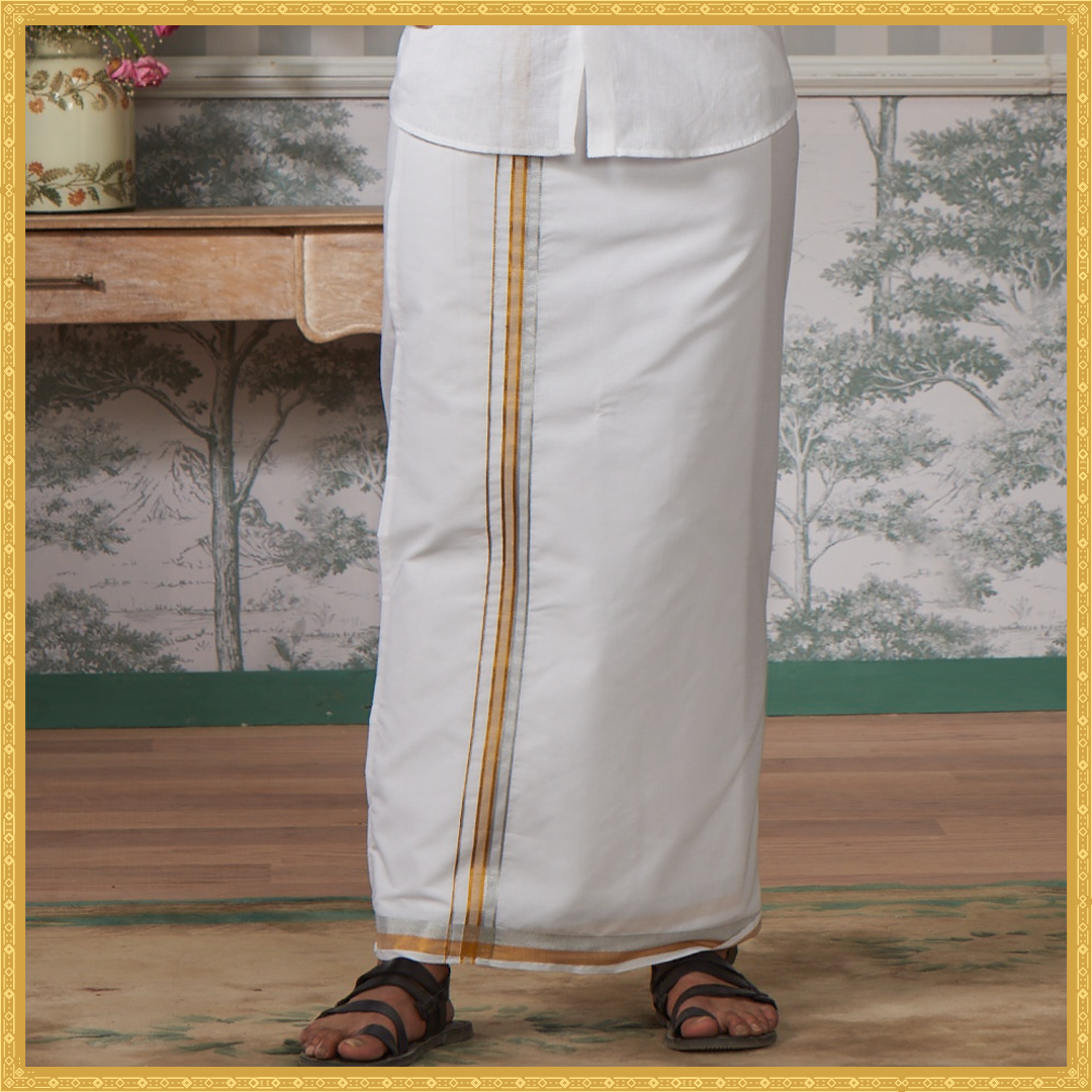 Minister White Cotton Dhotis Collection