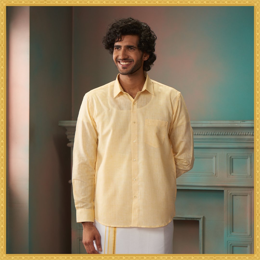 Minister White's Cotton Linen Color Shirts Collection