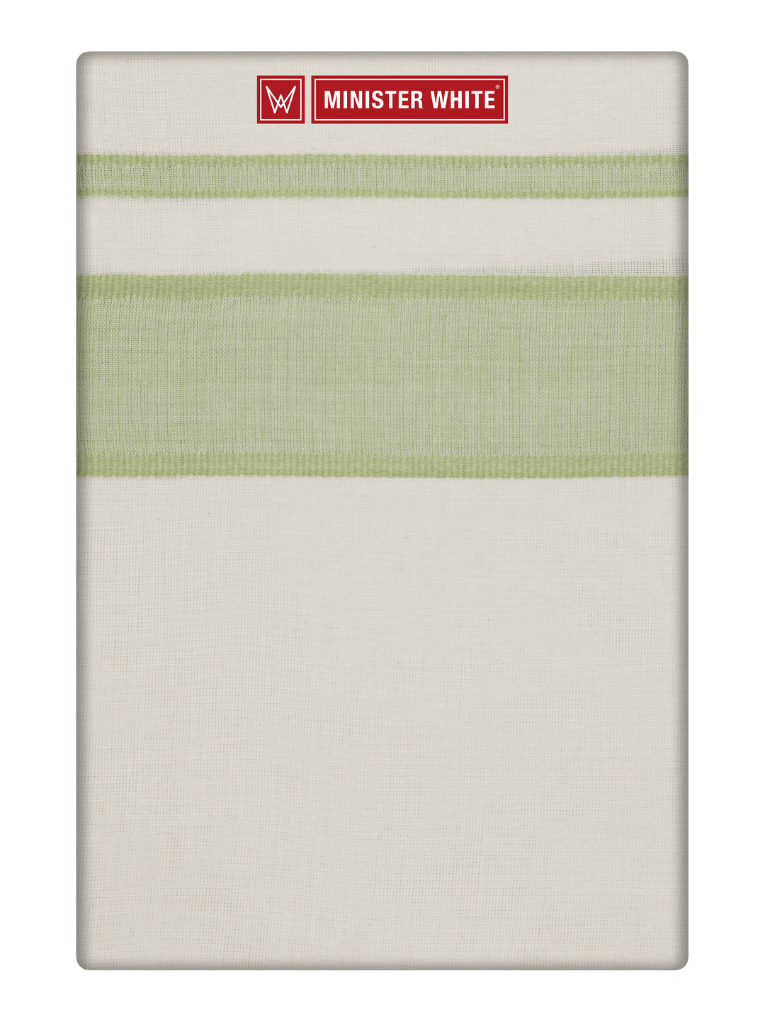 Men's Cotton Kara Light Green Fancy Border Double Layer Dhoti Uppala