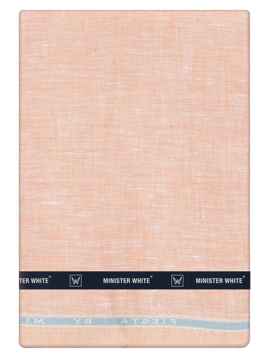 Men's Plain Pure Linen Orange Color Shirt Fabric - Trivoli Linen