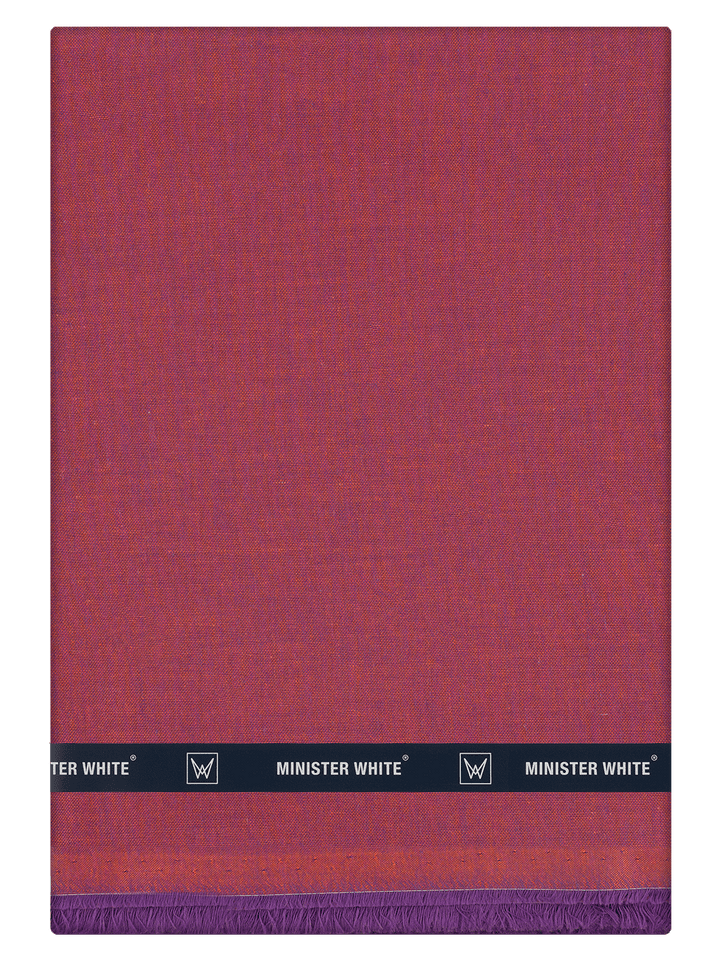 Men's Plain Giza Cotton Ruby Color Shirt Fabric Carmy