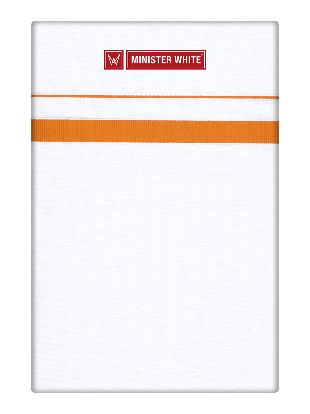 Men’s White Cotton Single Layer Dhoti with Light Mustard Fancy Border Sunrise