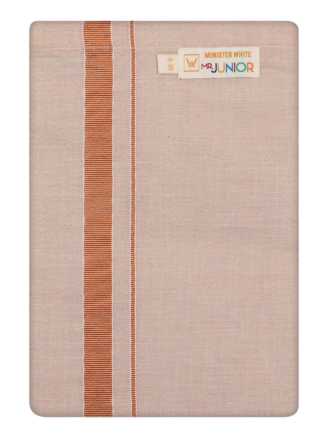 Boys Tissue Copper Colour Dhoti by Minister White