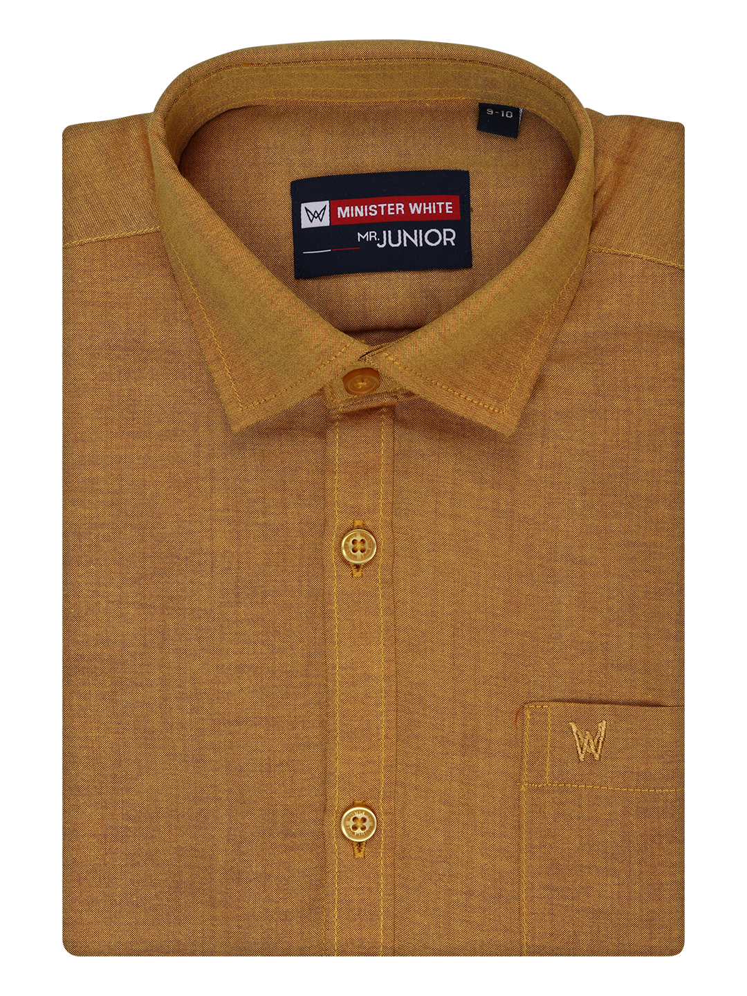 Kids Cotton Mustard Shirt