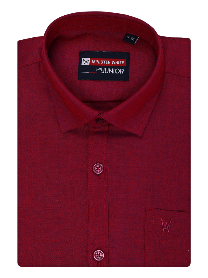 Kids Cotton Magenta Shirt