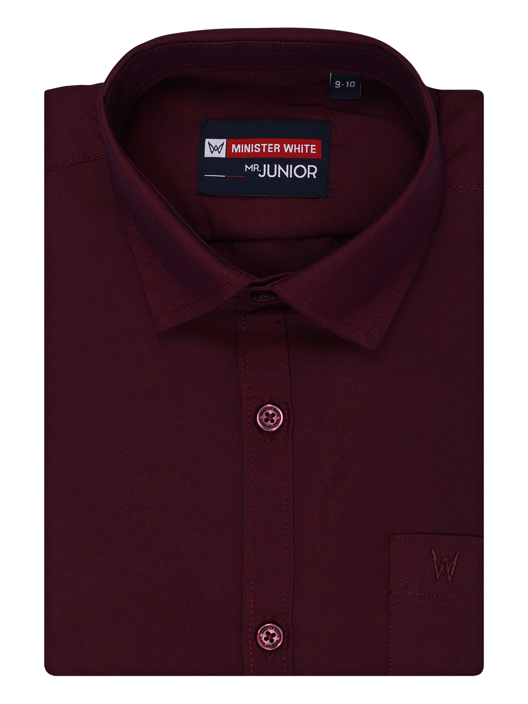 Kids Cotton Maroon Shirt