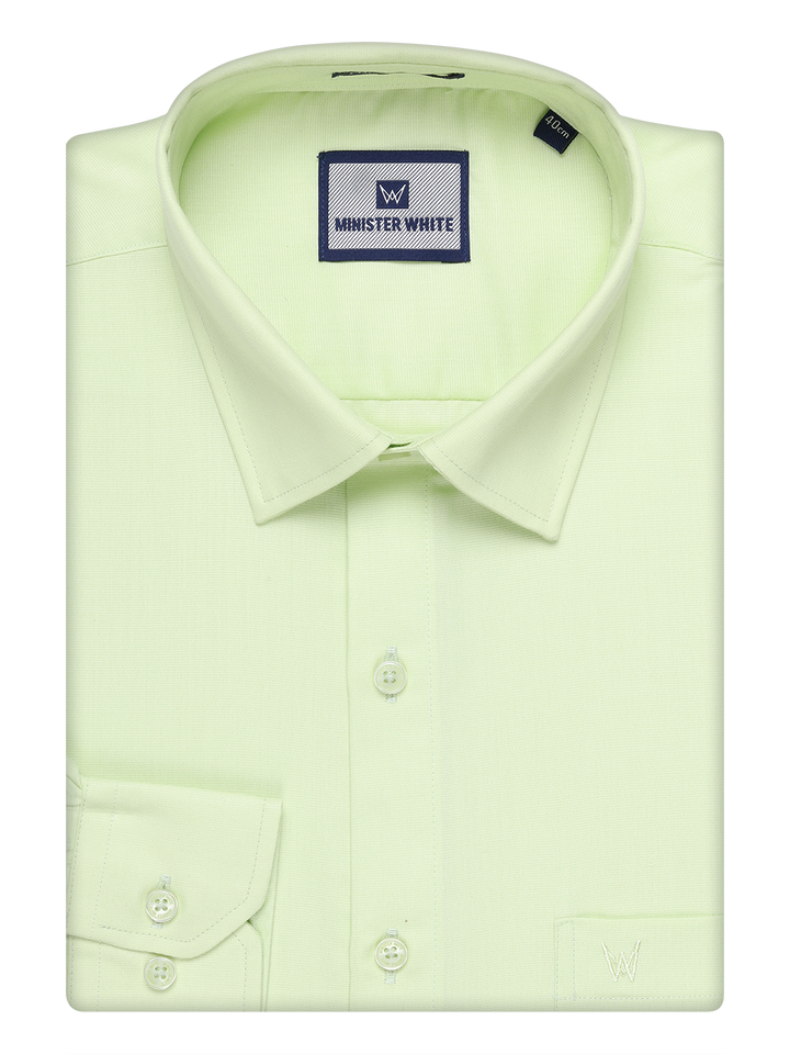Mens Cotton Light Green Shirt