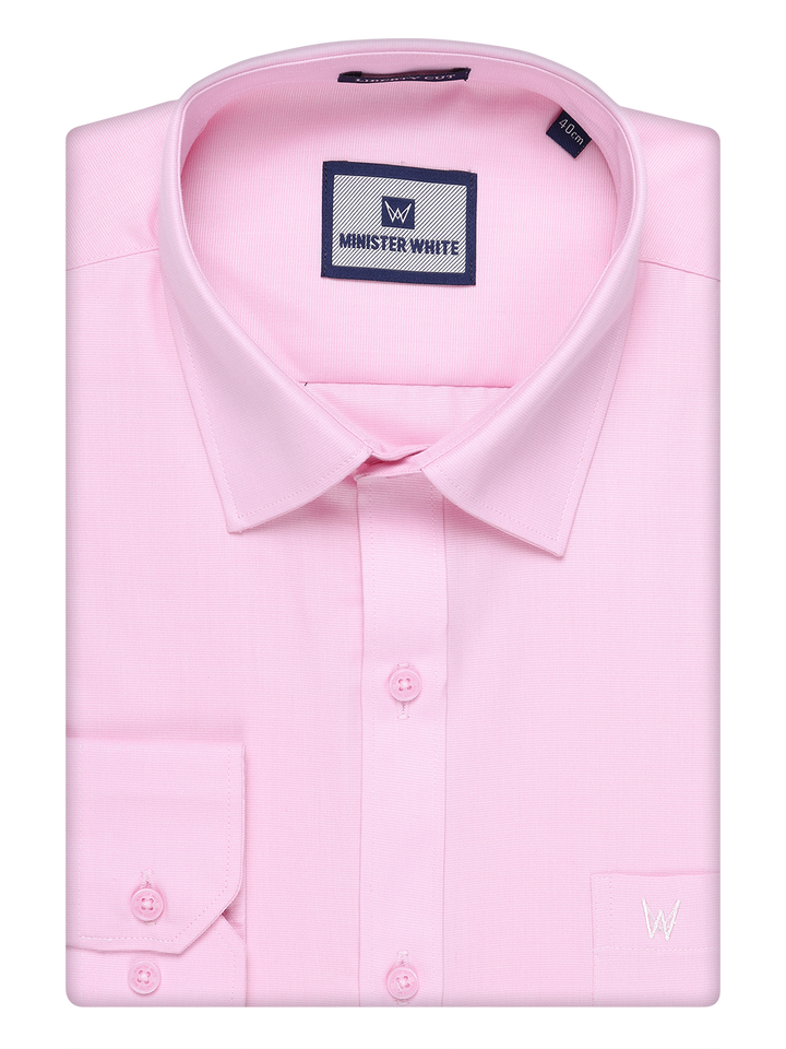 Mens Cotton Pink Shirt