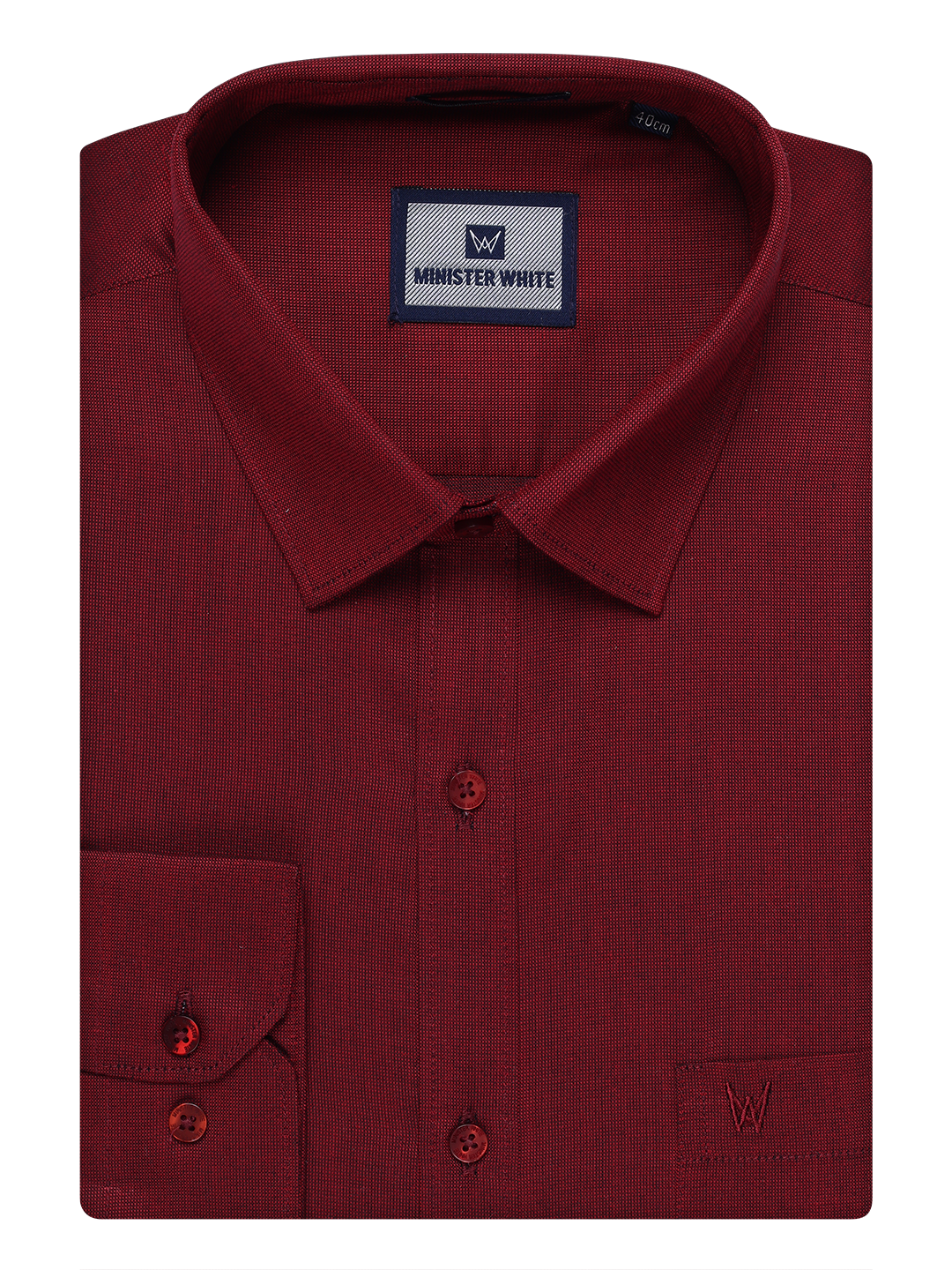Men's Cotton Maroon Shirt Nector