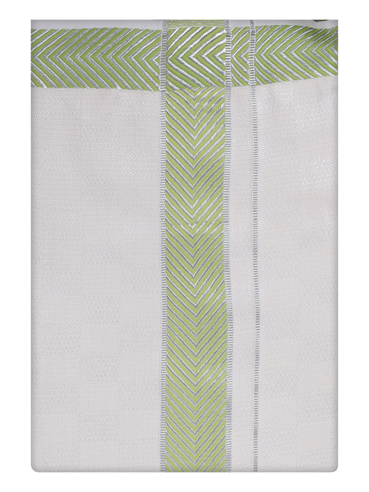 Men's Cotton Airtex Matching Border Dhoti Combo Nector