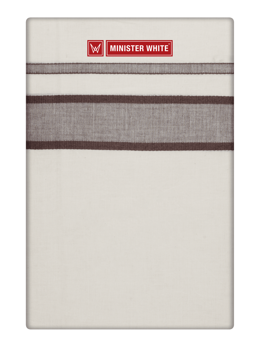 Men's Cotton Kara Brown Fancy Border Double Layer Dhoti Uppala