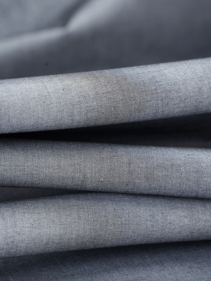Men's Plain Giza Cotton Grey Color Shirt Fabric Carmy