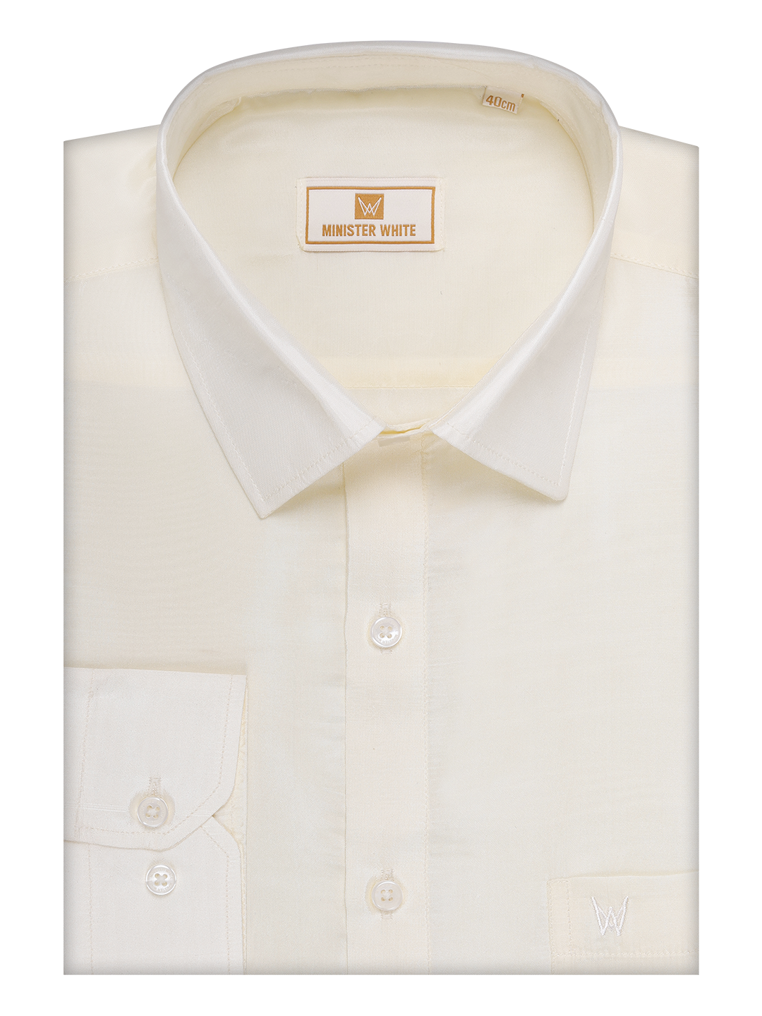 Mens Art Silk Cream Full Sleeves Shirt