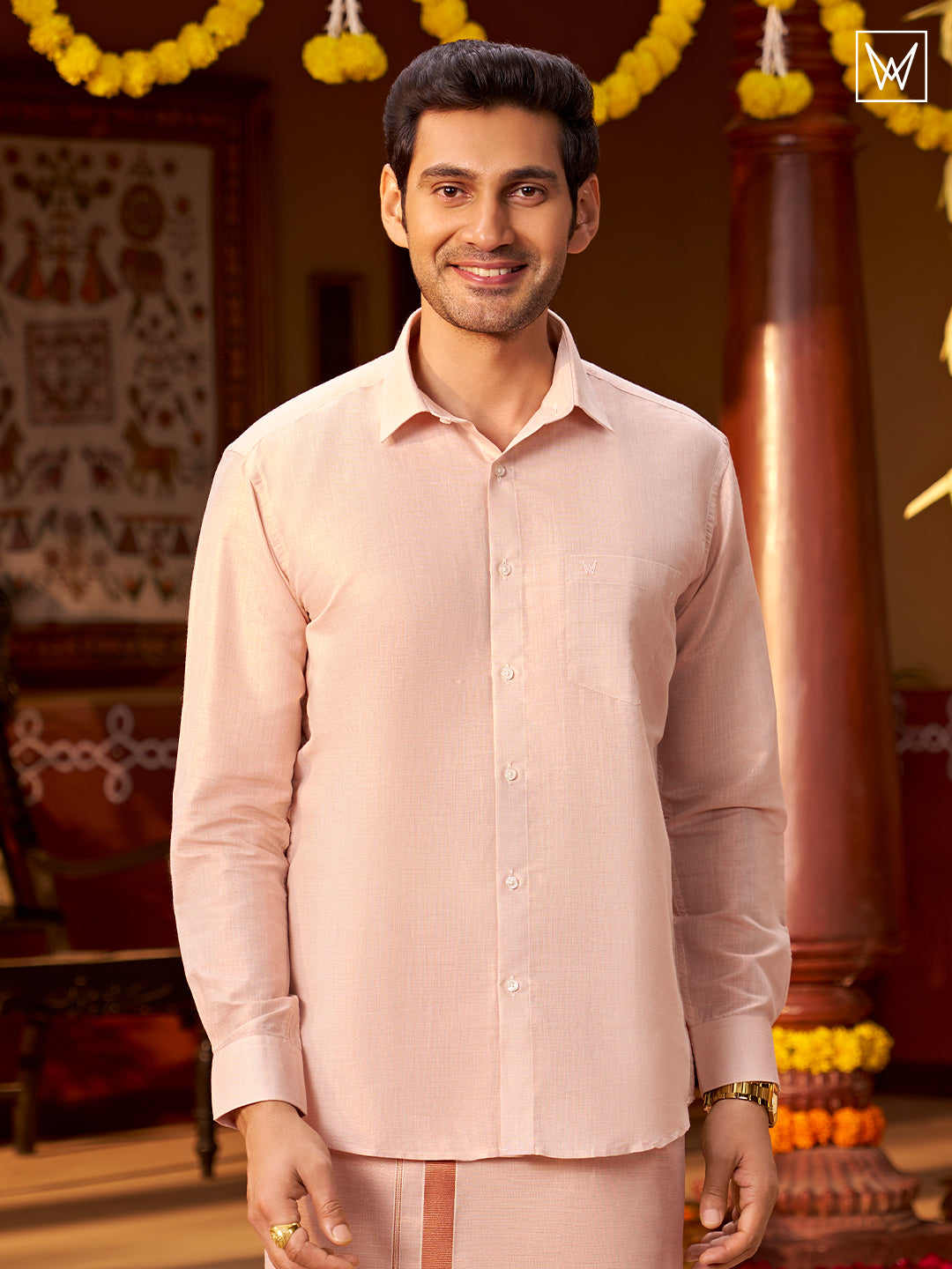 copper color mens dress shirt Copper Color Satin Mecerised Cotton Shirt For Men Punekar Cotton