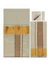 Men's Premium Art Silk Cream Shirt Bit with 2 1/2