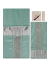 Men's Premium Art Silk Sea Green Shirt Bit with 2 1/2