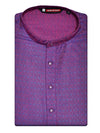 Men’s Purple Cotton Subtle Jacquard Elegance Kurta 30035