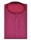 Men’s Cotton Magenta Jacquard Kurta 30035