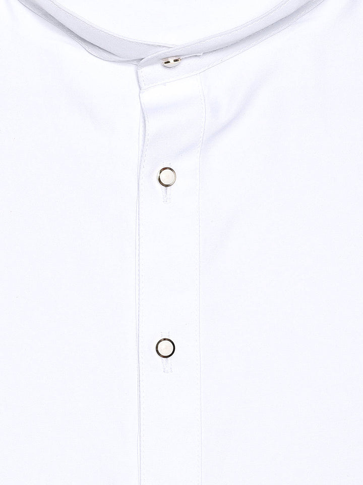 Men’s White Cotton Regular Fit Kurta Destiny