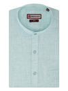 Men's Sea Green Color Chinese Collar Regular Fit Full Sleeves Shirt Apex