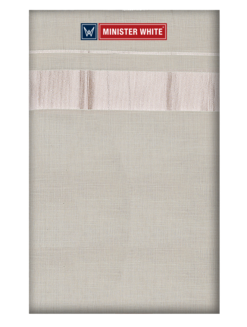 Mens Tissue Double Layer Almond Colour Dhoti - Mystic Almond by Minister White