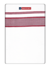 Mens Cotton White Double Layered Dhoti with Maroon Fancy Kara - Empuran