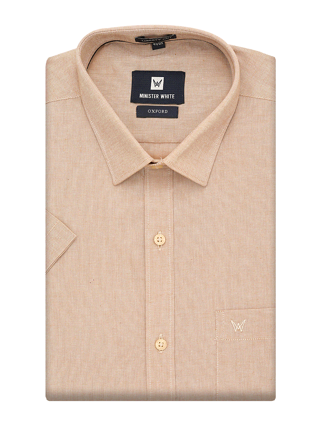 Mens Cotton Regular Fit Sandal Shirt Oxford by Minister White