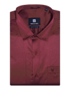 Men's Satin Slim Fit Maroon Color Shirt Satin Touch