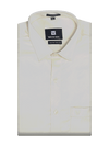 Mens Satin Slim Fit Cream Colour Shirt Satin Touch