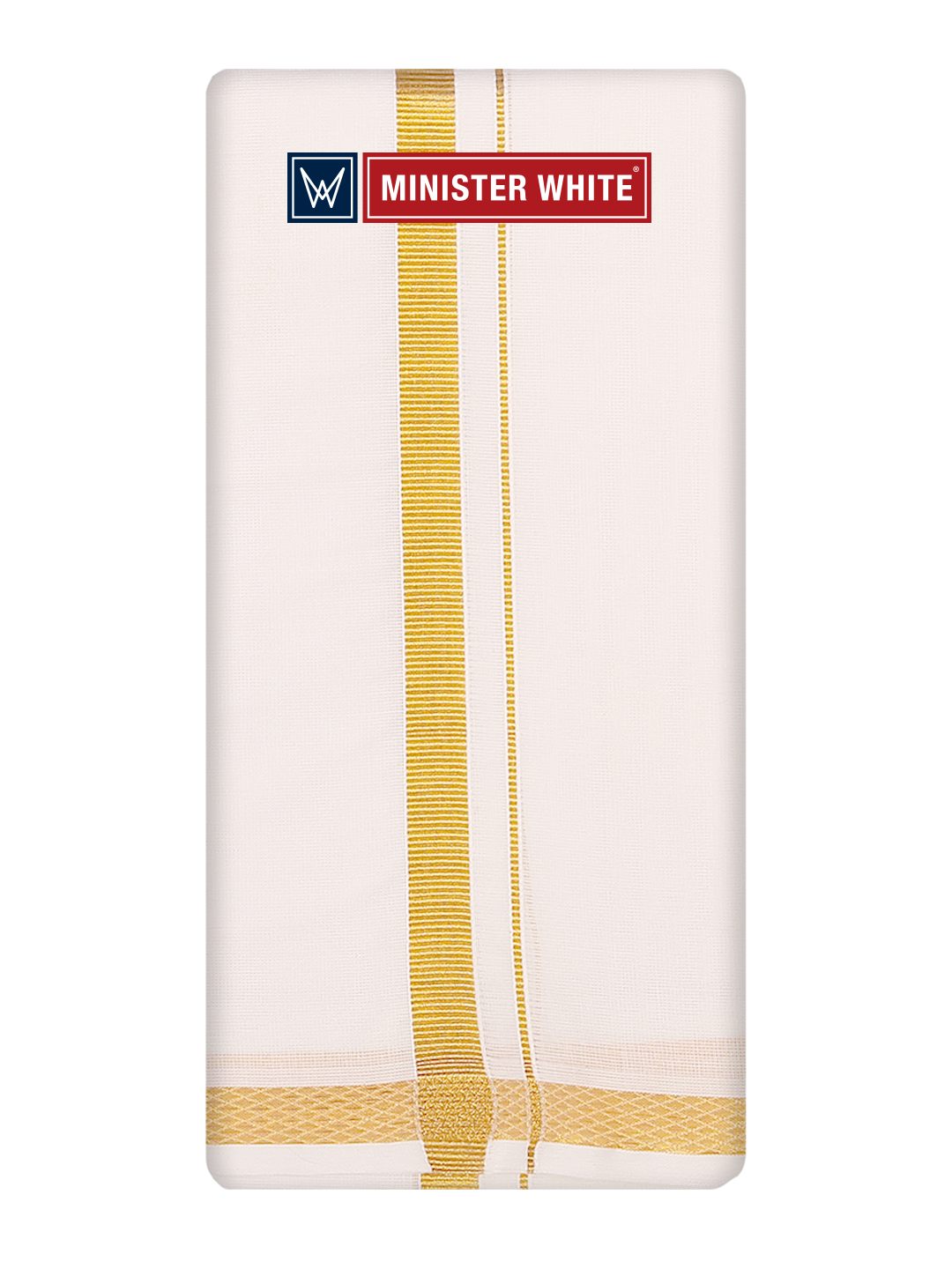 Cotton White Angavastram - Nalanda 50K by Minister White
