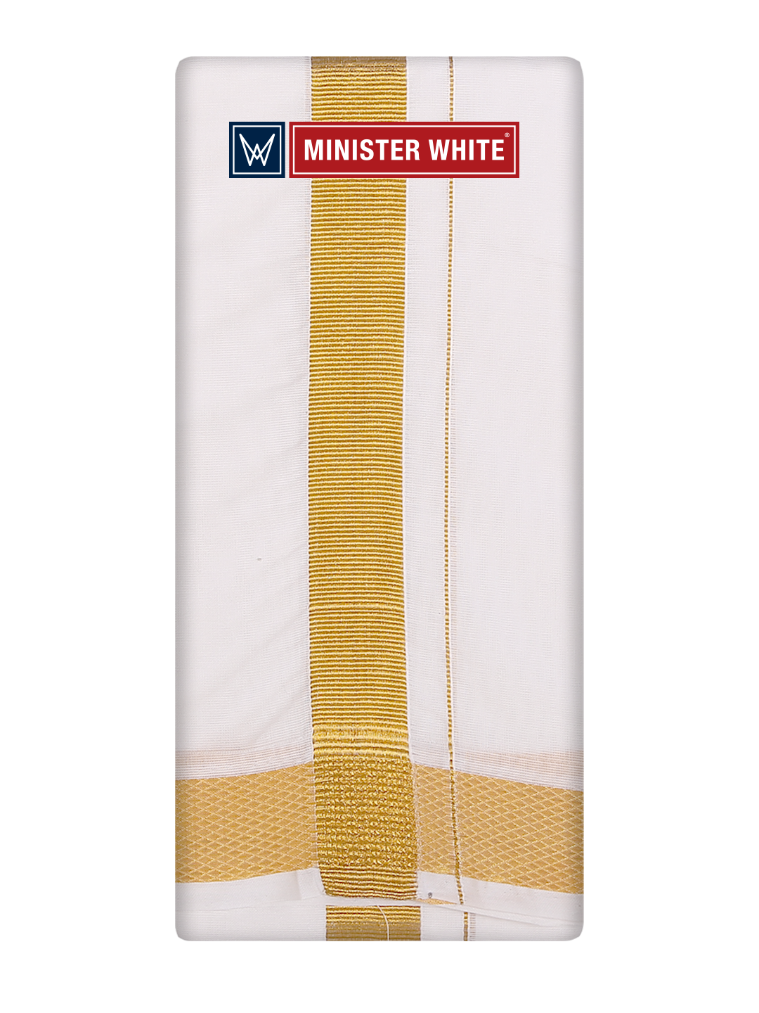 Cotton White Angavastram - Nalanda 100K by Minister White