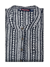 Men's Cotton Dark Grey Color Full Sleeves Short Kurta