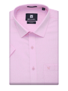 Mens Cotton Regular Fit Pink Colour Shirt Stronic