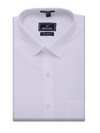 Mens Wrinkle Free White Regular Fit Shirt Viral Resistant