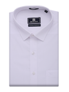 Mens Wrinkle Free White Regular Fit Shirt Wrinkle Resistant