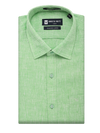 Mens Pure Linen Regular Fit Lime Colour Shirt Alanzo Linen