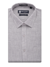 Mens Pure Linen Regular Fit Steel Colour Shirt Alanzo Linen