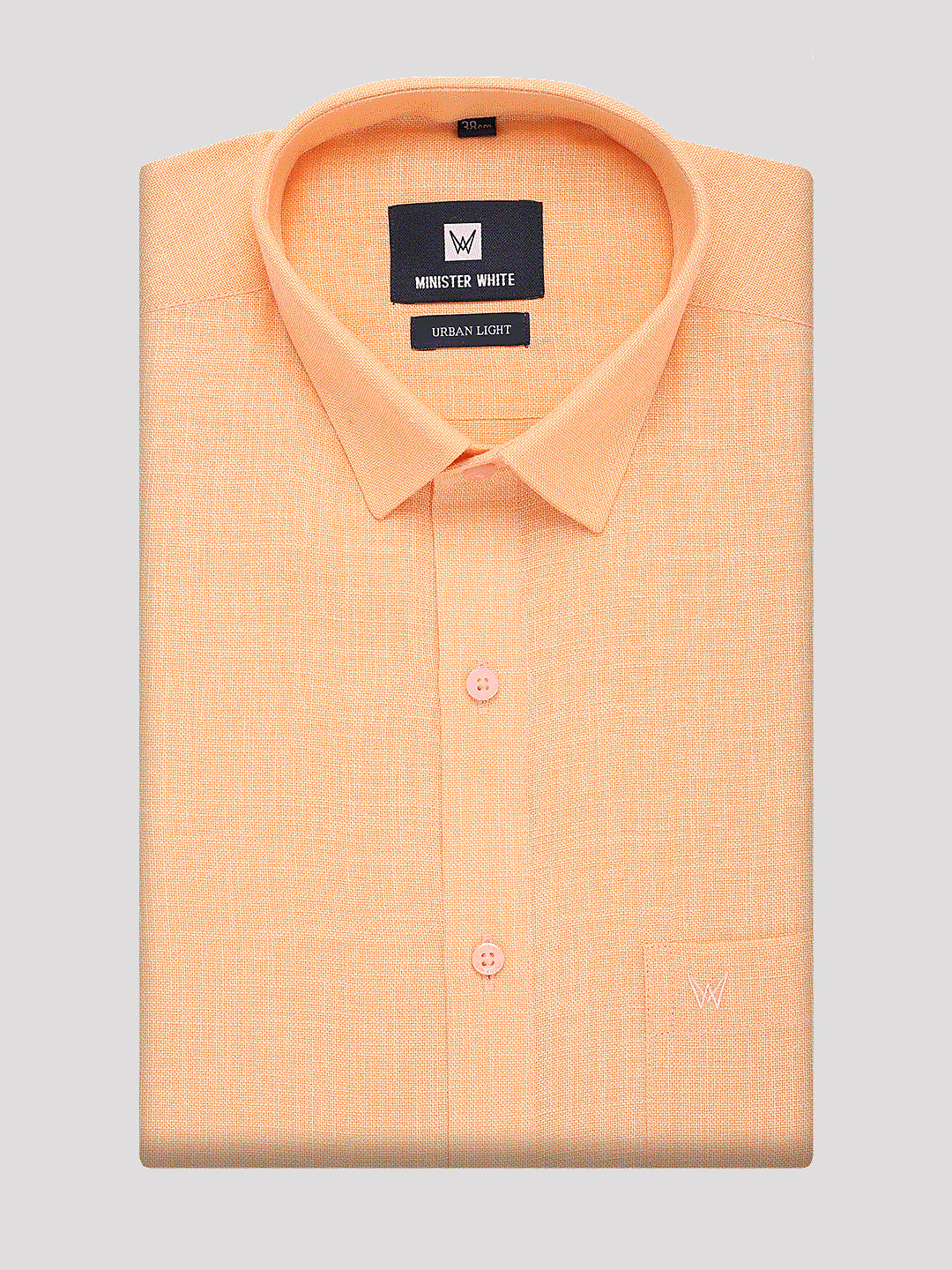 Light Peach Mens Dress Shirt Men's Cotton Peach Regular Fit Shirt