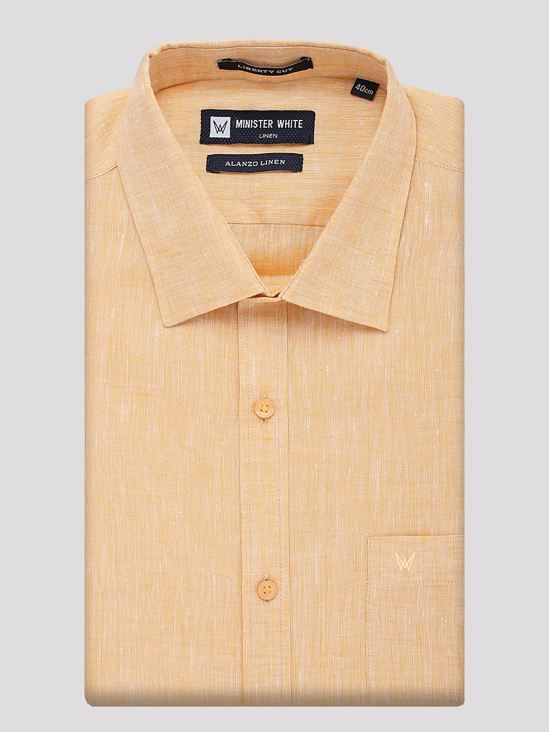 Shop Pure Linen Regular Fit Gold Shirt for Men Online ministerwhite.com Shop Pure Linen Regular Fit Gold Shirt for Men Online ministerwhite.com