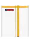 Mens Cotton White Colour Double Layered with Gold Jari Flexi Dhoti - Bigshot