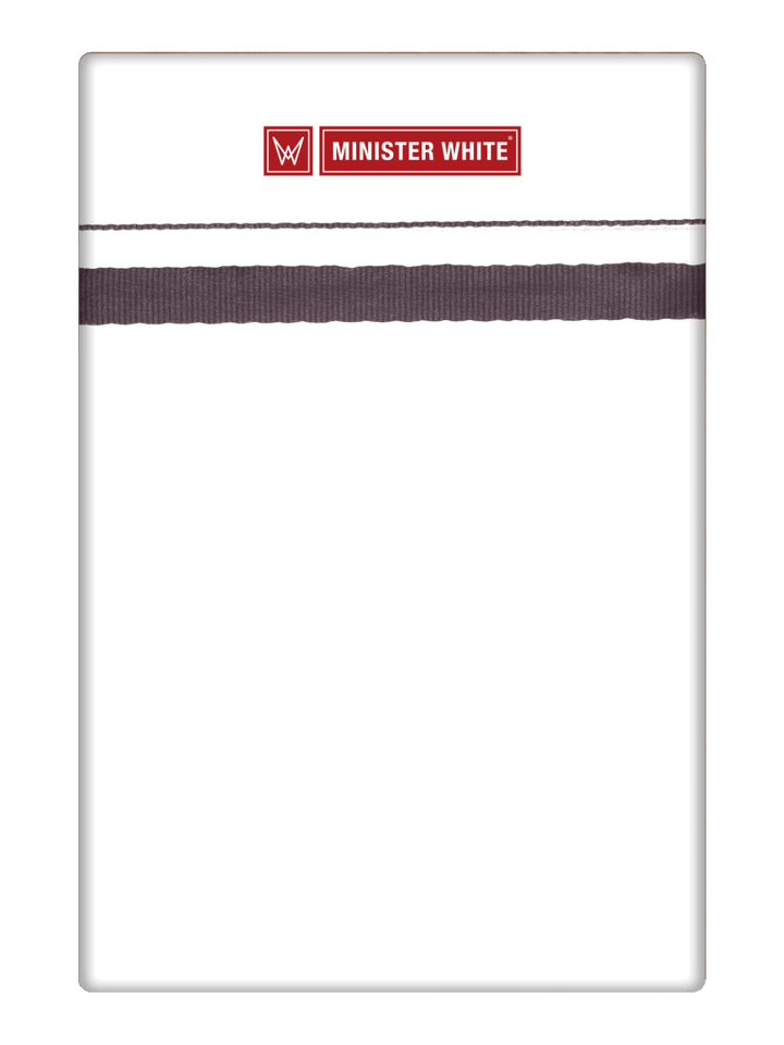 Men’s White Cotton Single Layer Dhoti with Assorted Big Border Raven