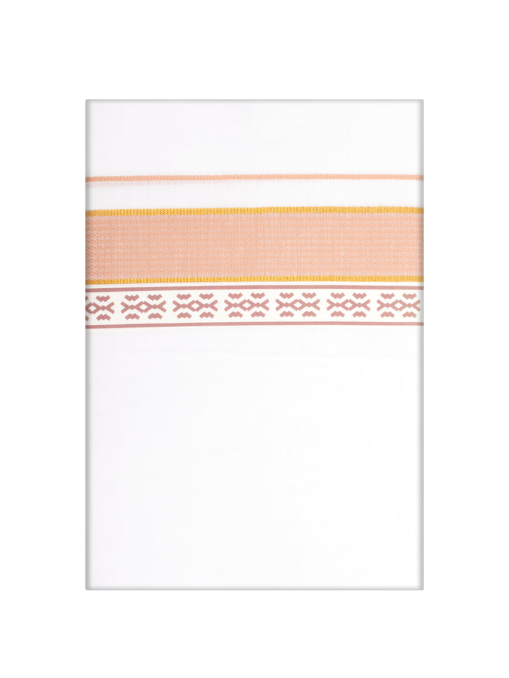 Men's Brown Color Fancy Printed Border Dhoti Casper Trends