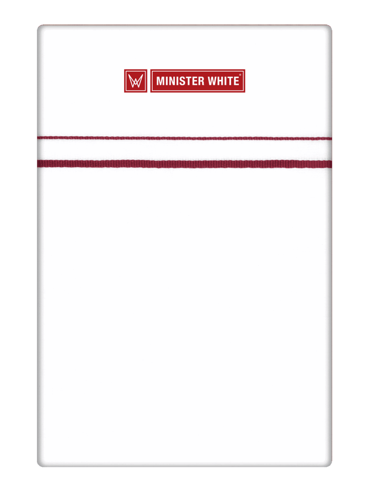 Men’s White Cotton Single Layer Dhoti with Assorted Small Border Trident