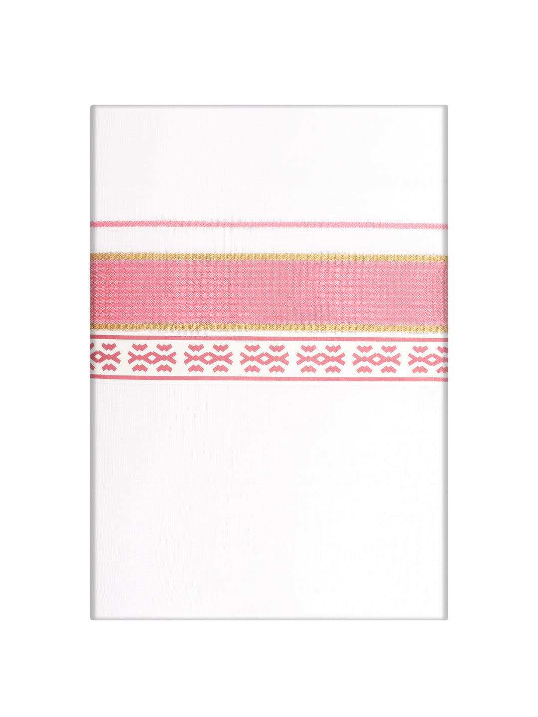 Men's Pink Color Fancy Printed Border Dhoti Casper Trends