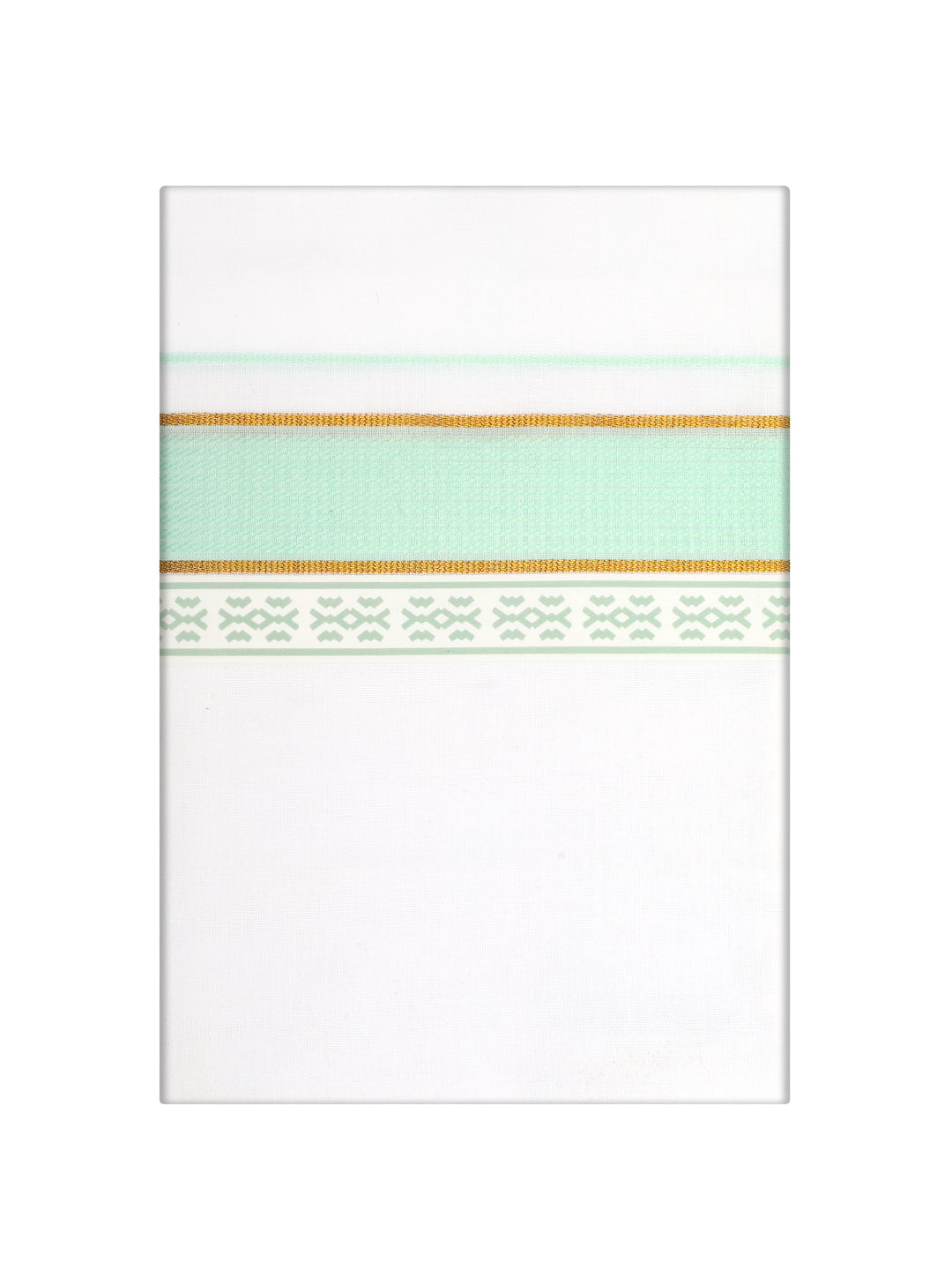 Men's Sea Green Color Fancy Printed Border Dhoti Casper Trends