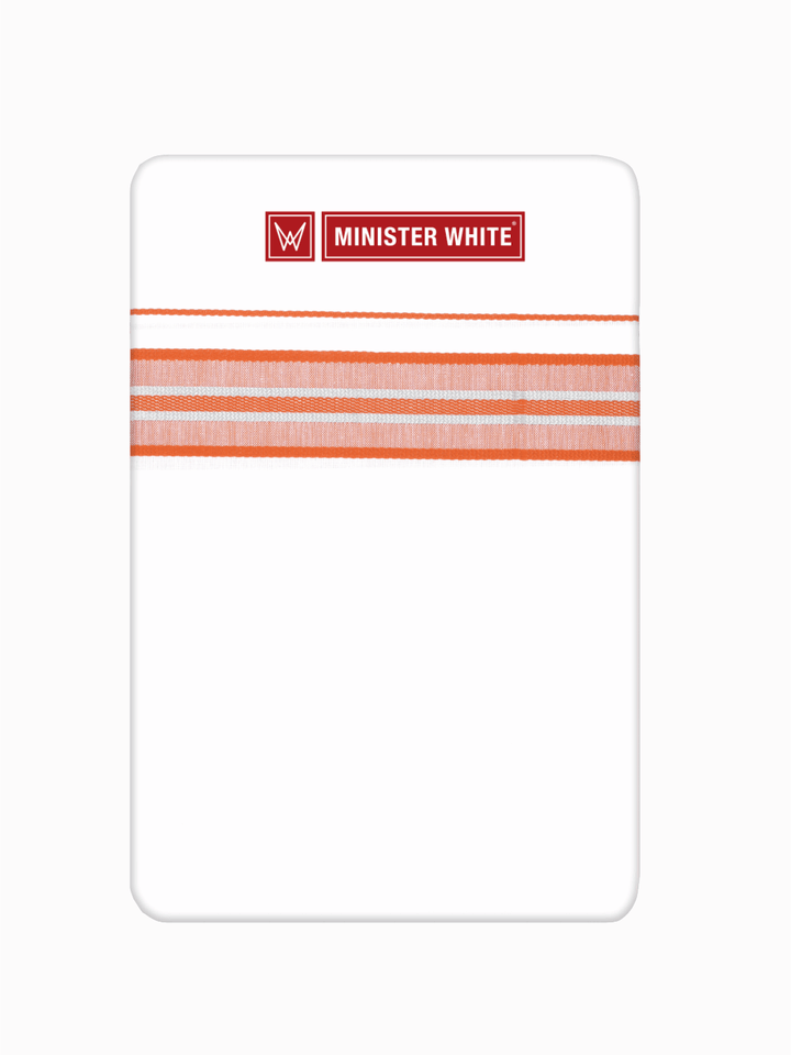 Men’s White Cotton Single Layer Dhoti with Assorted Fancy Border Value Mix