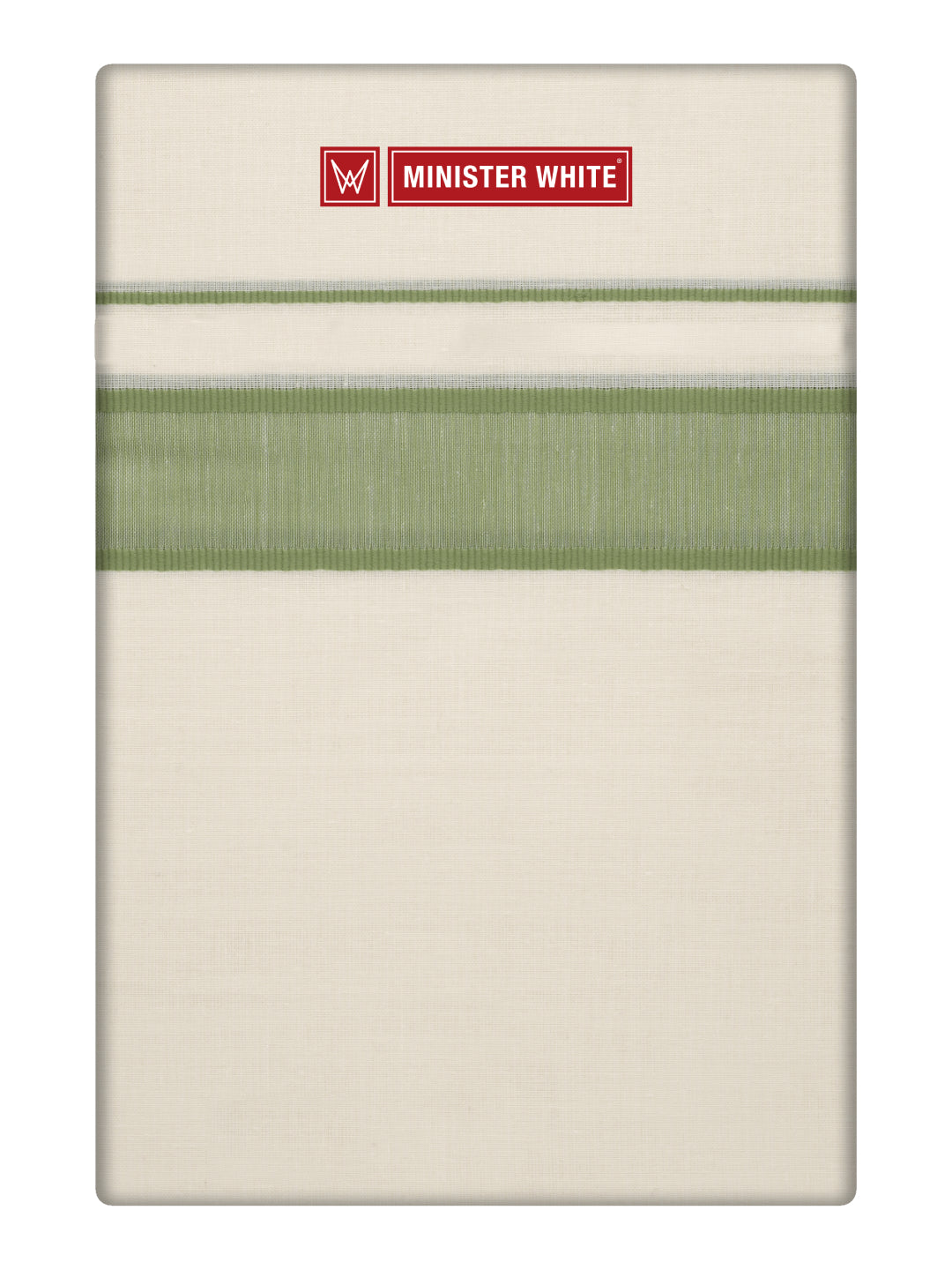 Men's Cotton Kara Grass Green Fancy Border Double Layer Dhoti Tirur
