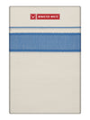 Men's Cotton Kara Mid Blue Fancy Border Double Layer Dhoti Tirur