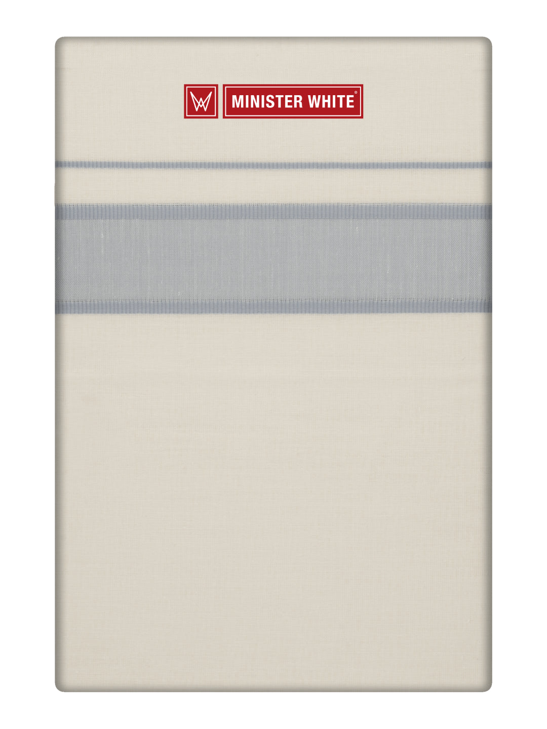 Men's Cotton Kara Grey Fancy Border Double Layer Dhoti Tirur