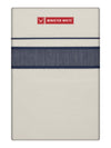 Men's Cotton Kara Navy Fancy Border Double Layer Dhoti Tirur